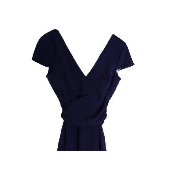 🆕 DRESS THE POPULATION Dana Dress Navy Blue Small - Picture 7 of 12